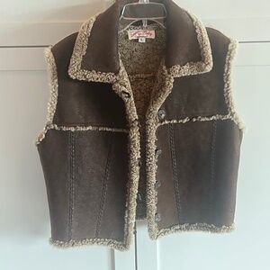 Cropped Leather Vest